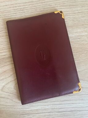 Cartier Vintage Passport Holder with Gold Corners